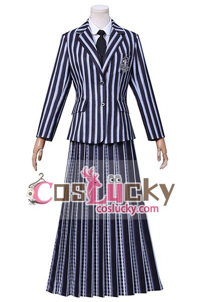 Wednesday Addams Nevermore Gray Uniform Cosplay costume