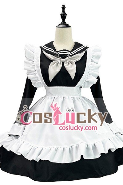 Japanese Sailor Style Maid Cosplay