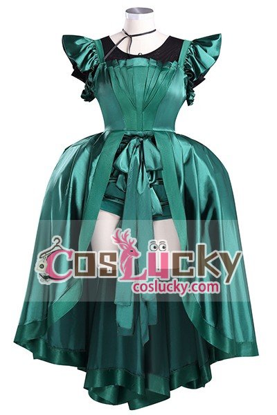 Wednesday Agnes Demille Green Dress Cosplay costume