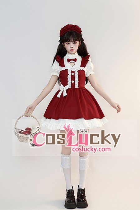 Christmas Lolita Maid Cosplay