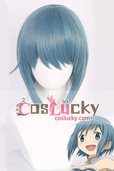 Puella Magi Madoka Magica Miki Sayaka Cosplay Wig