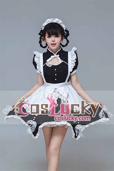 Chinese Style Qipao Lolita Maid Cosplay