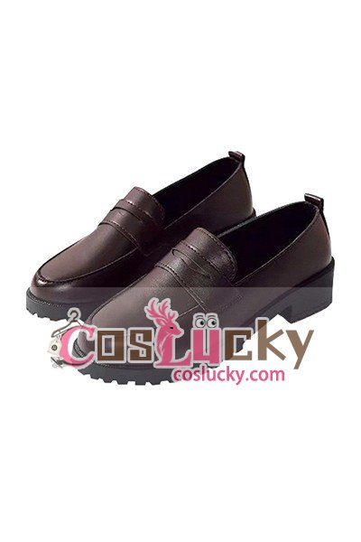 Basic Color Brown Loafers