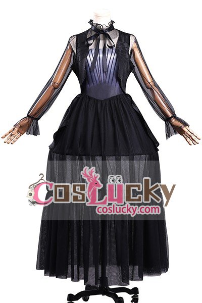 Wednesday 2 Wednesday Addams Long Dress Cosplay Costume