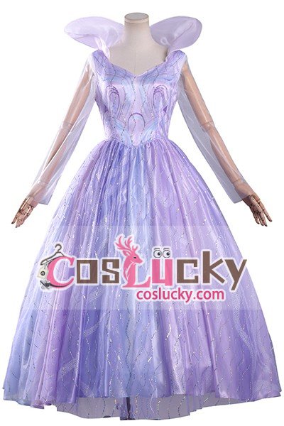 Wicked 2 Glinda Blue Purple Dress Cosplay COstume