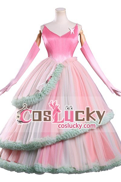 Wicked 2 Glinda Pastel Dress Cosplay
