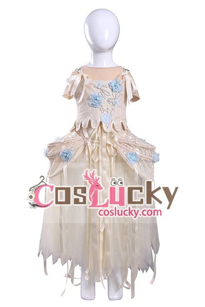 Wednesday 2 Enid Sinclair Apricot Dress Kids Cosplay Costume