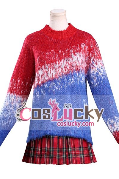 Wednesday 2 Gradient Sweater JK Skirt Cosplay Costume