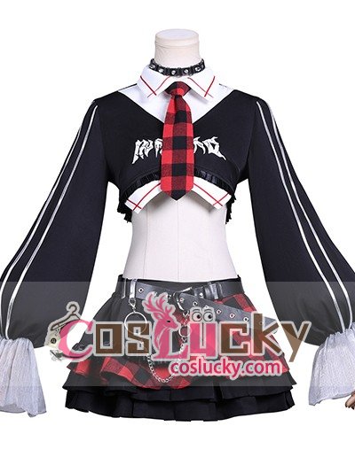Evangelion Asuka Langley Rock Band Cosplay Costume