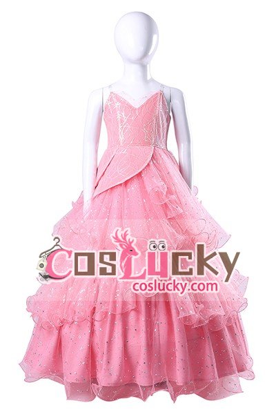 Wicked Glinda Pink Dress Kids Cosplay Costume