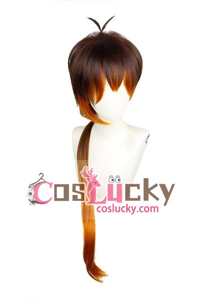 Genshin Impact Zhongli Cosplay Wig