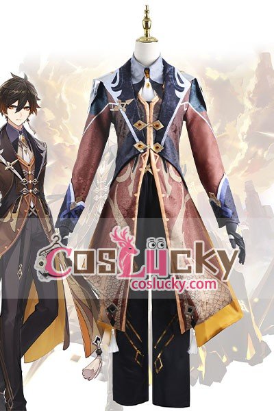 Genshin Impact Zhongli Archon Cosplay Costume