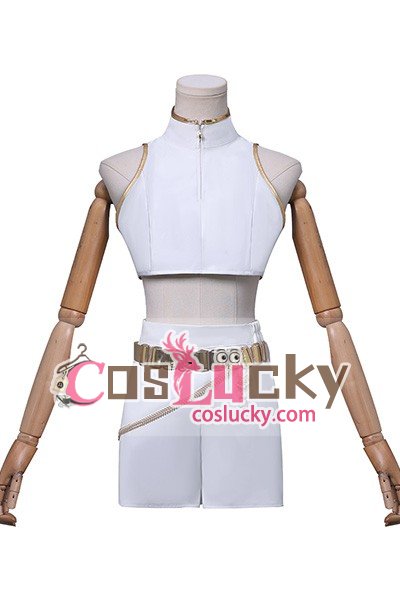 KPOP Girls Demon Hunters Rumi White Uniform Cosplay Costume