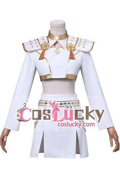 KPOP Girls Demon Hunters Zoey White Uniform Cosplay Costume