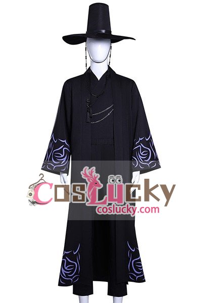 KPOP Girls Demon Hunters Saja Boys Black Cosplay Costume