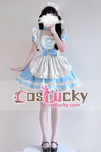 Blue Alice Japan Maid Cosplay Costume