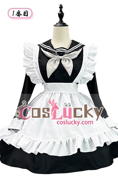 Japanese Sailor Style Maid Cosplay
