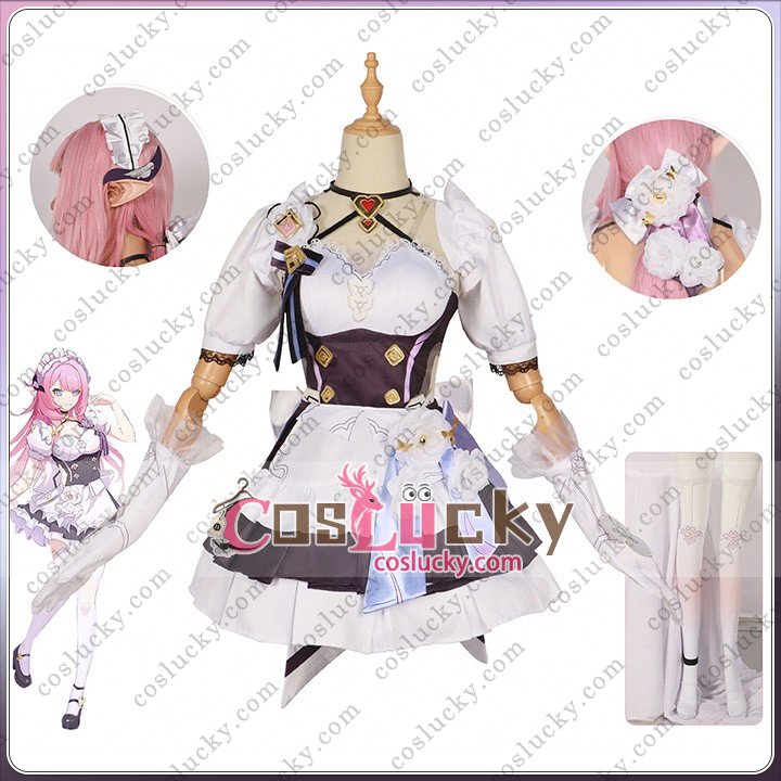 Honkai Impact 3rd Elysia Maid Cosplay Costume