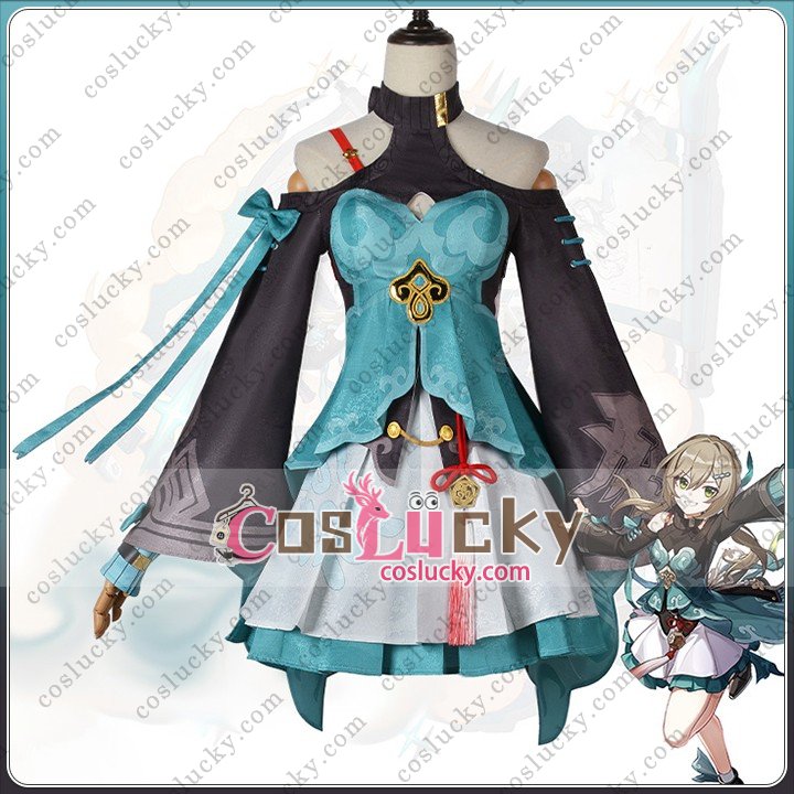 Honkai Star Rail Qingque Cosplay Costume Set