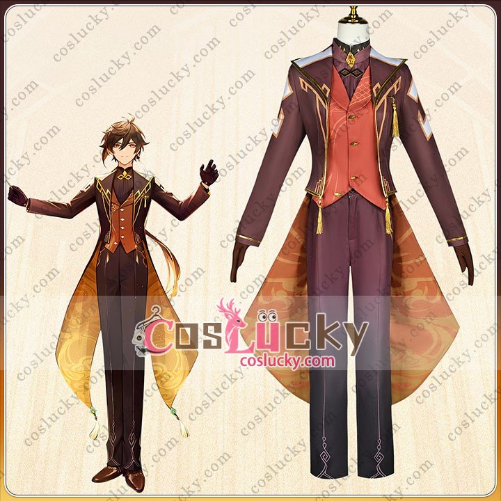 Genshin Impact Zhongli Orchestra Concert Cosplay Costume