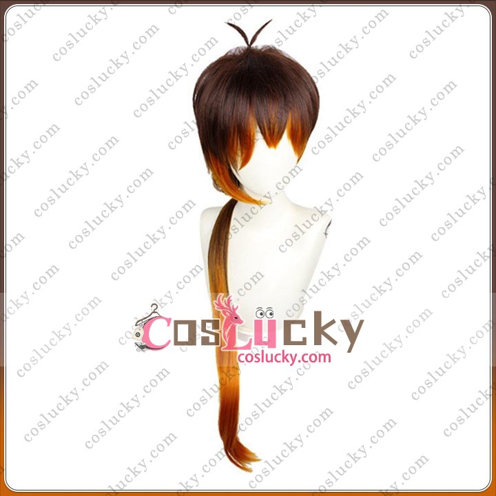Genshin Impact Zhongli Cosplay Wig