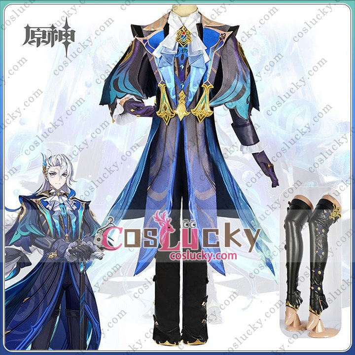 Genshin Impact Neuvillette Cosplay Costume