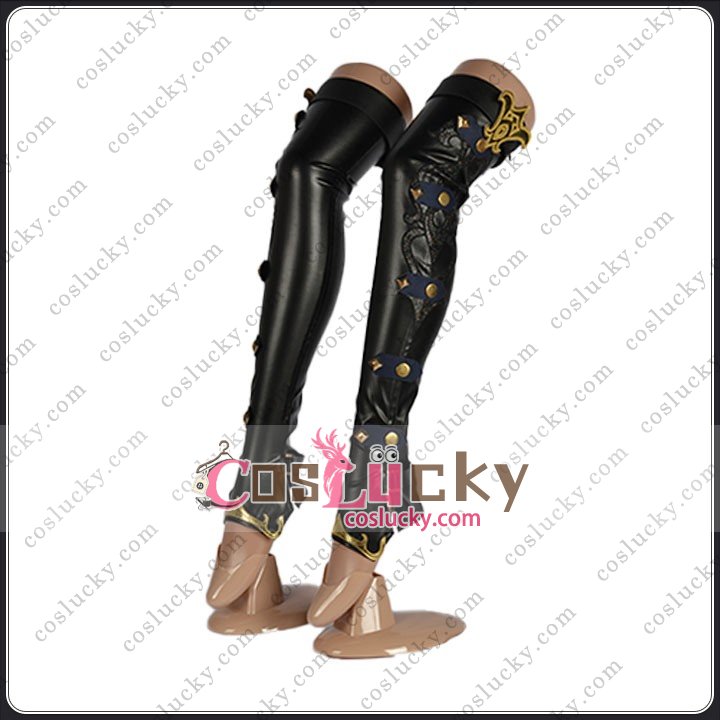 Black Blue Gold Cosplay Costume