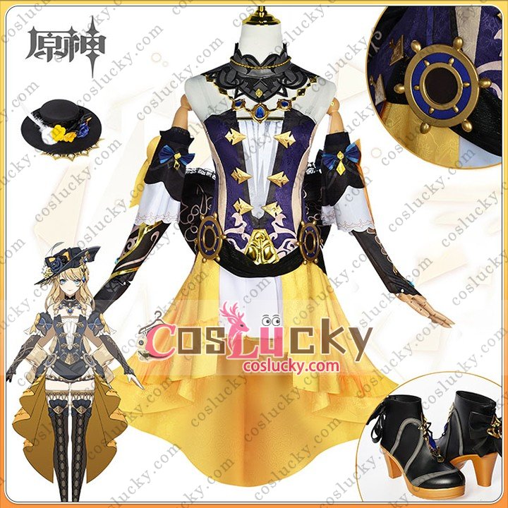Genshin Impact Navia Deluxe Cosplay Costume