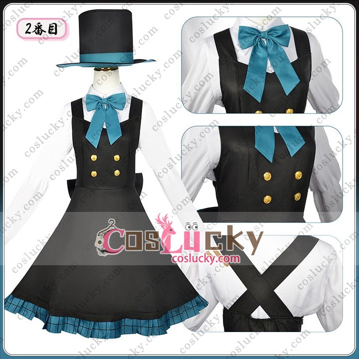 Black Red White Cosplay Costume