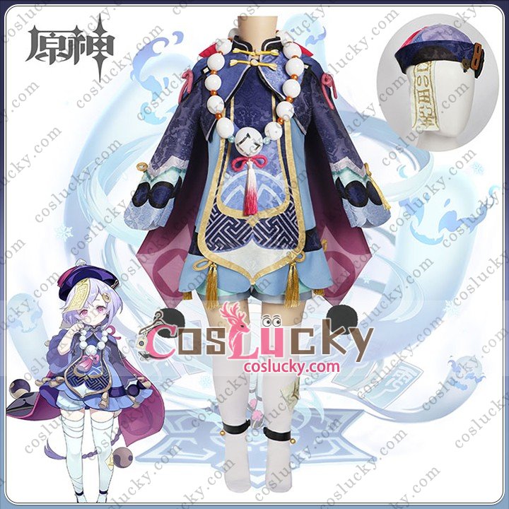 Genshin Impact Qiqi Cosplay Costume