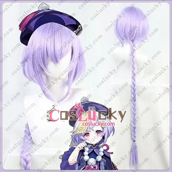 Genshin Impact Qiqi Cosplay Wig