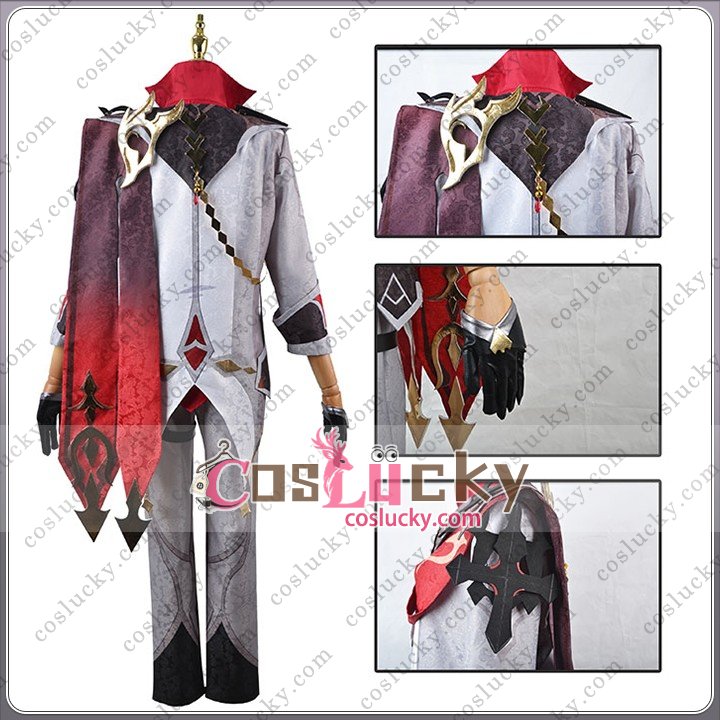 Red Gray Cosplay Costume