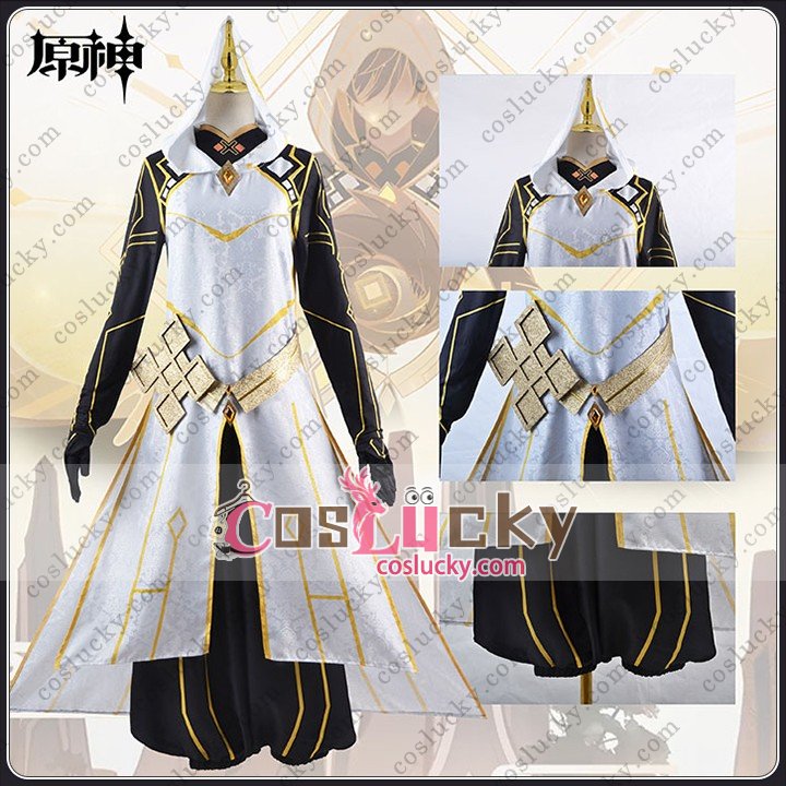 Genshin Impact Zhongli Cosplay Costume