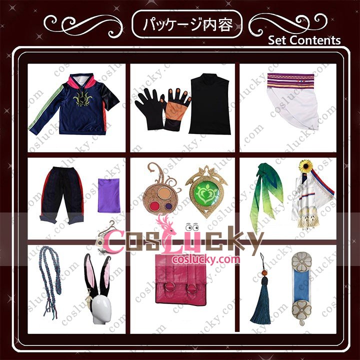 Navy Blue Off White Cosplay Costume
