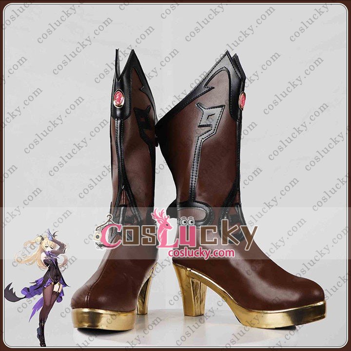 Genshin Impact Fischl Cosplay Shoes