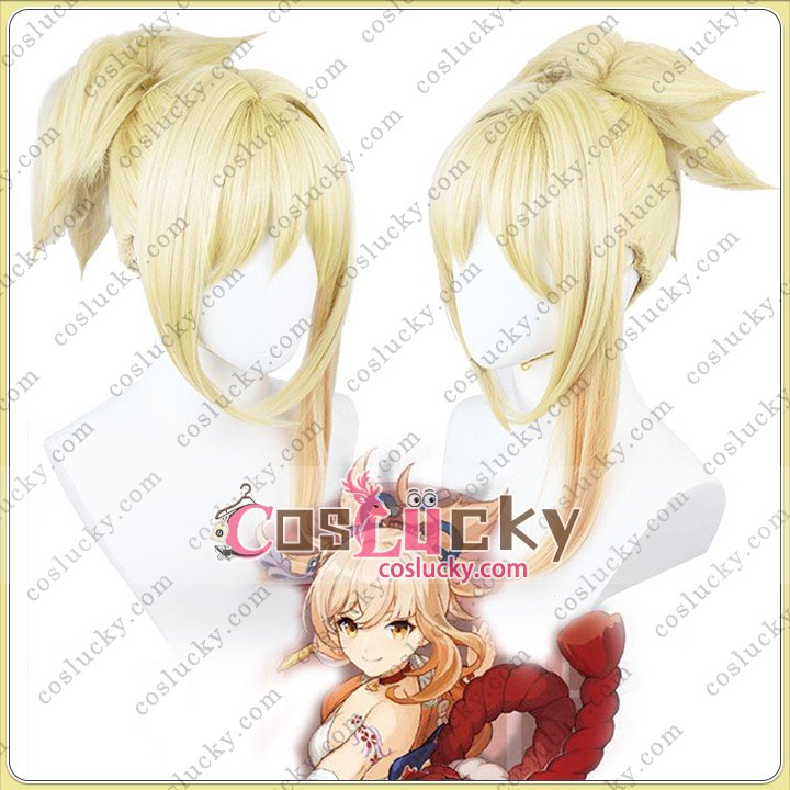 Genshin Impact Yoimiya Cosplay Wig
