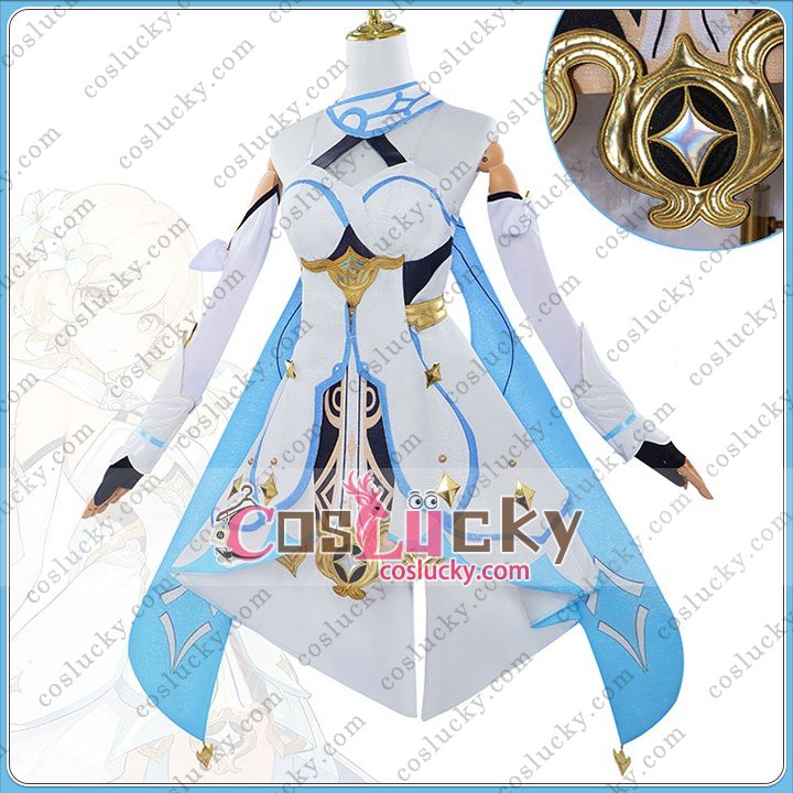 Genshin Impact Lumine Traveler Deluxe Cosplay Costume