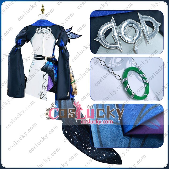 Jade Blue Black Costume